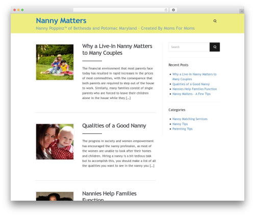 Speaker Theme WordPress theme - nannymatters.com