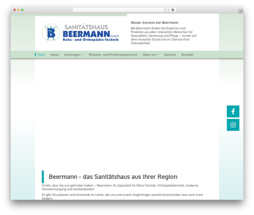The Bootstrap WordPress website theme - sanitaetshaus-beermann.de