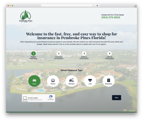 Theme WordPress Divi - pembrokepinesinsurance.com