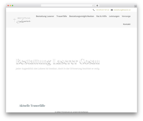 Theme WordPress Divi - bestattung-laserer.at