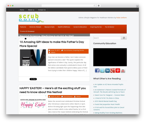 WordPress theme Blogstrend Pro Responsive Theme - scrubpoint.com WordPress theme Blogstrend Pro Responsive Theme - scrubpoint.com