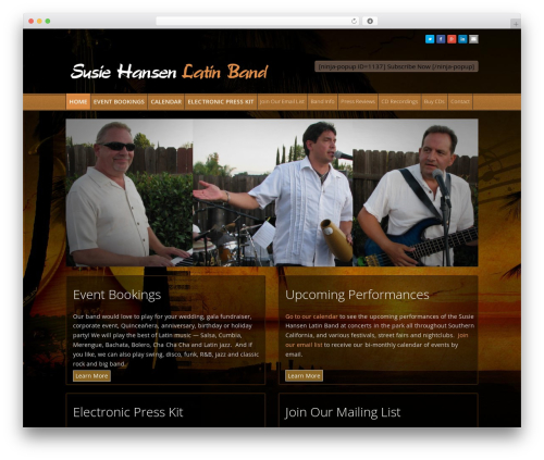 WordPress theme Susie Hansen - susiehansen.com