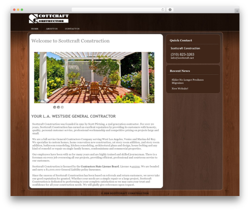 WordPress theme timberdesk - scottcraft.net