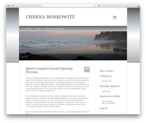 WordPress theme Tranquil Reflections - chernamoskowitzfoundation.info