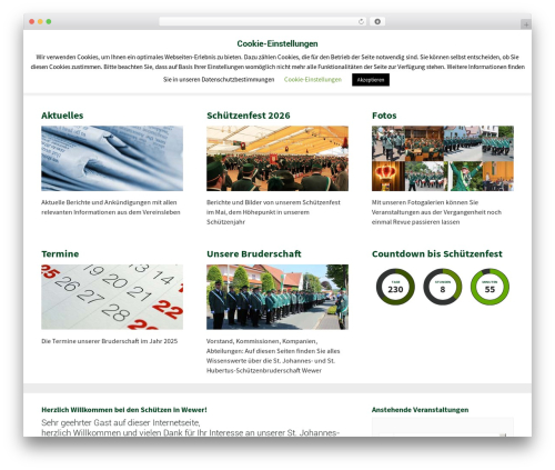 WP theme Sport - schuetzen-wewer.de