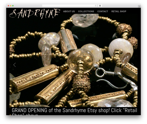 Artemis WordPress website theme - sandrhyme.com