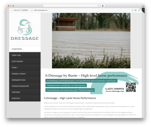 Best WordPress theme Vertikal - s-dressage.com/de/home