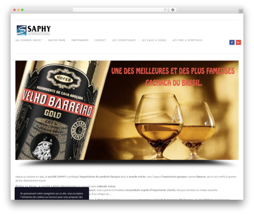 Best WordPress theme Regency - saphy.com