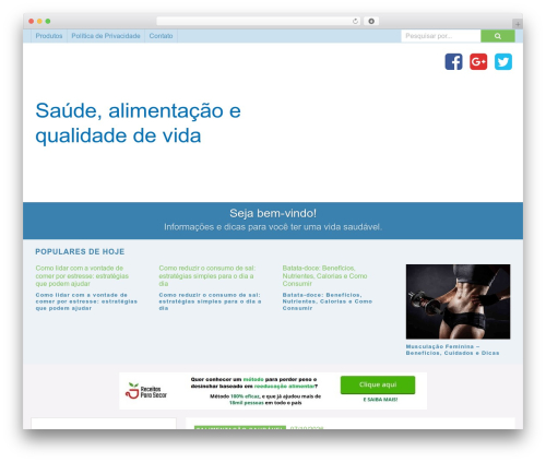 Centive One WordPress theme - sejamuitosaudavel.com