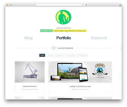 juanma WordPress theme design - sanchezleal.es