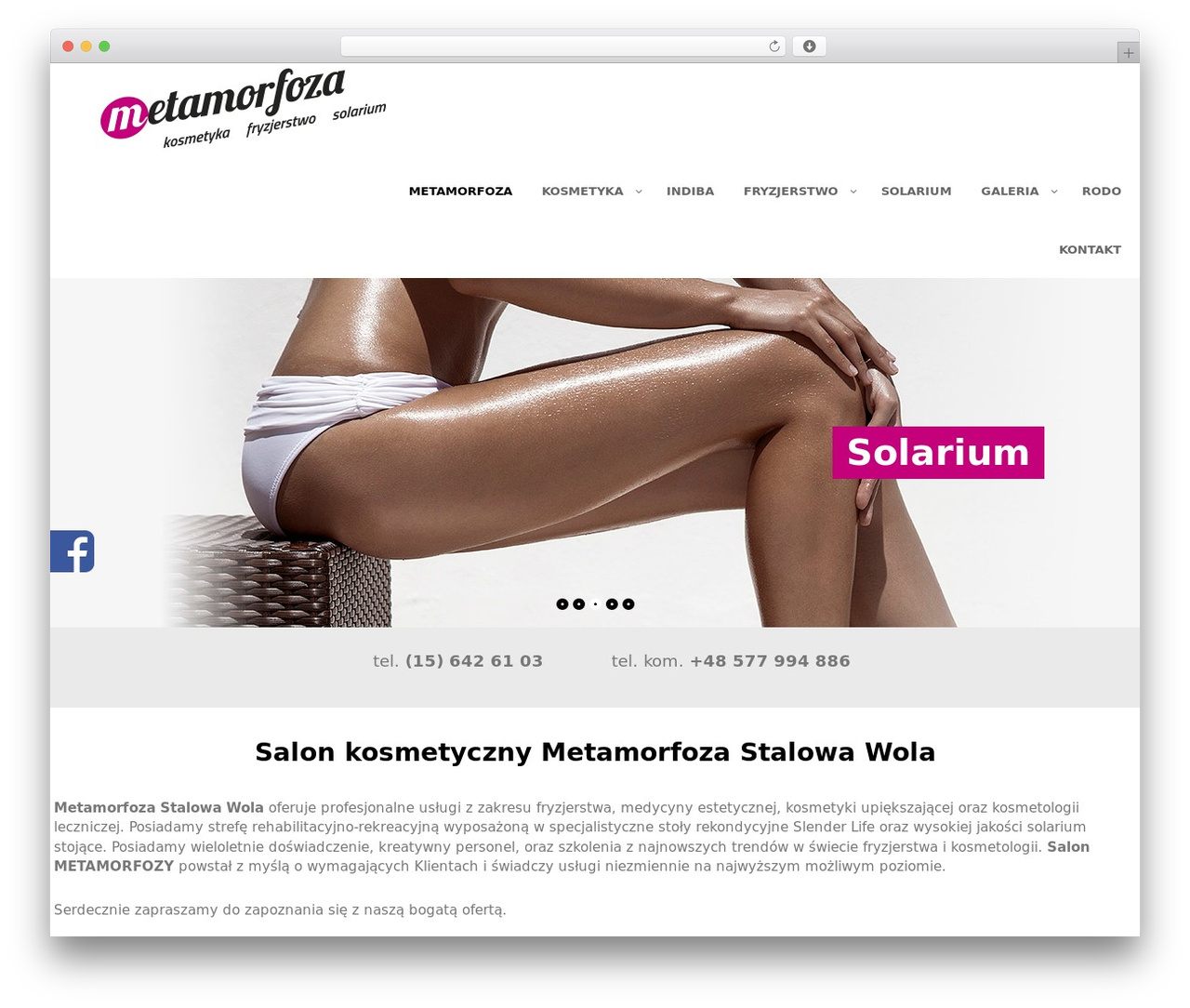 Kakia theme WordPress - salonmetamorfozy.pl