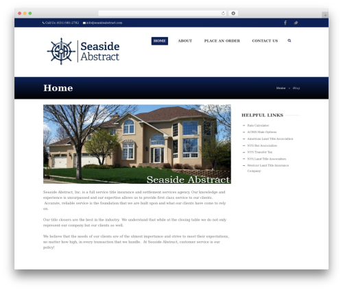 Metronize WordPress theme design - seasideabstract.com