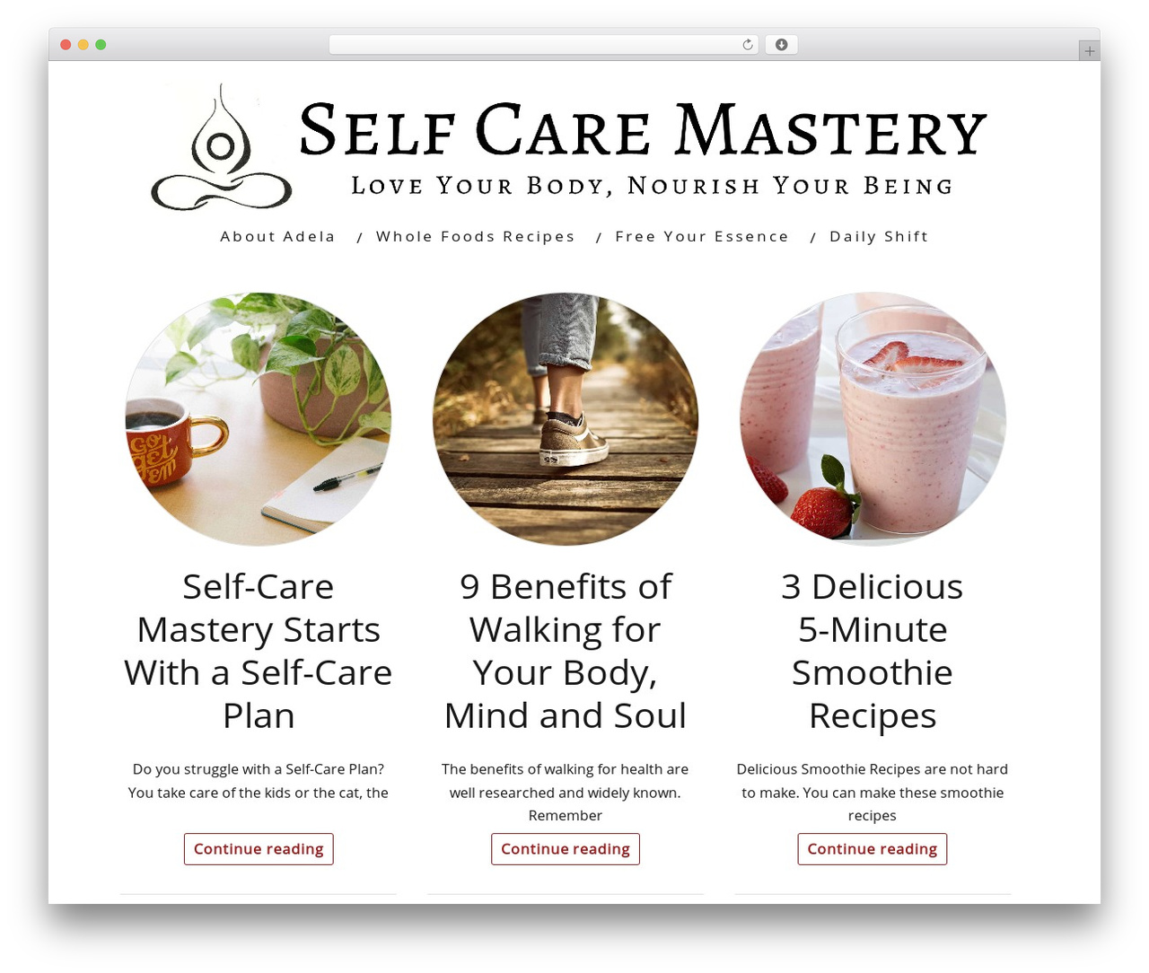 Minus WordPress theme - selfcaremastery.com Minus WordPress theme - selfcaremastery.com
