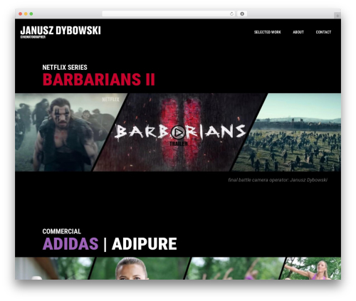 nefloat WP theme - januszdybowski.com