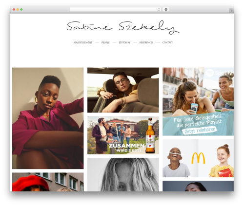 PineCone WordPress website theme - sabineszekely.com