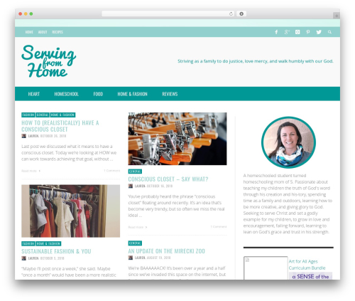 Presso WordPress theme - servingfromhome.com