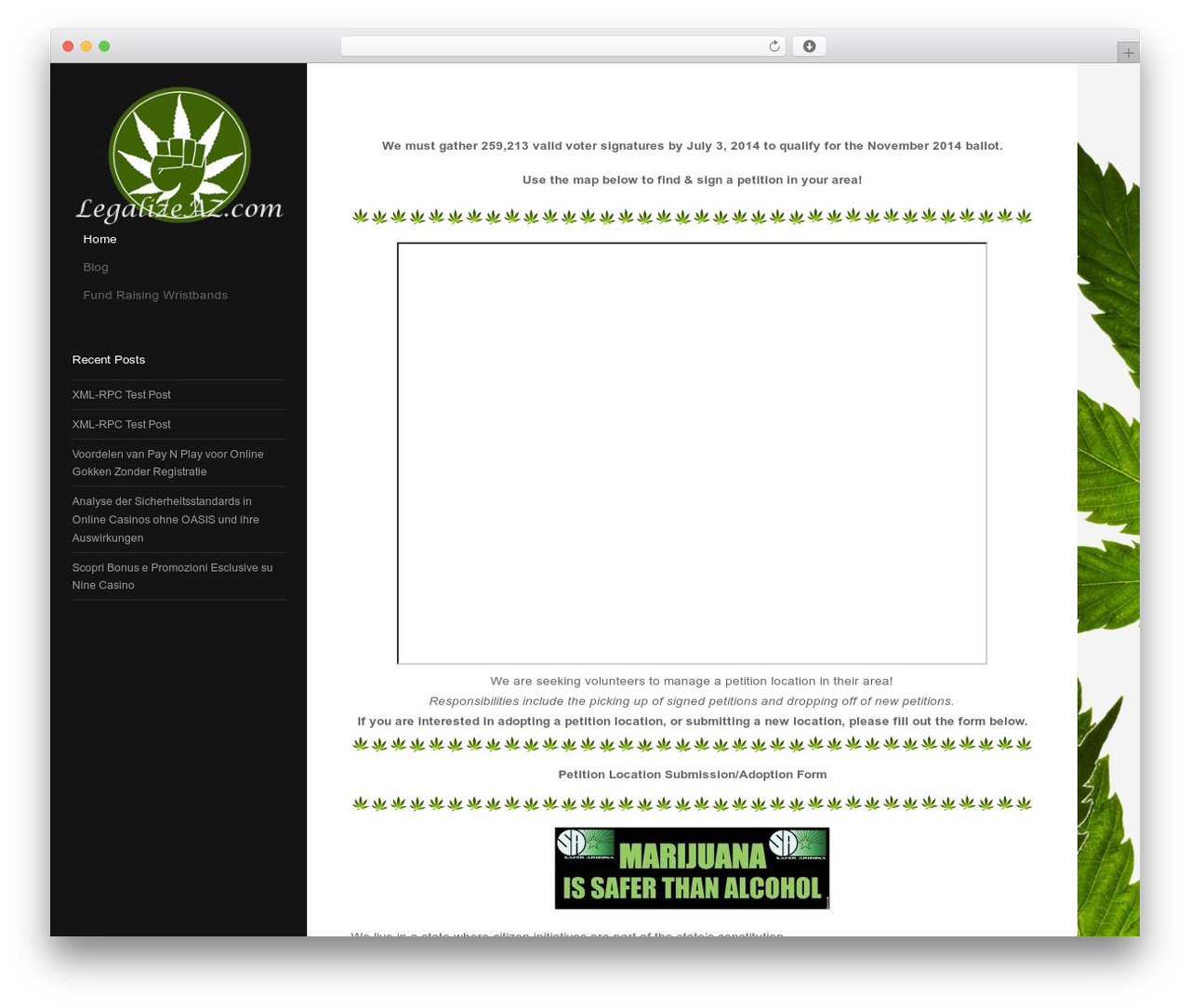 Showcase theme WordPress - legalizeaz.com