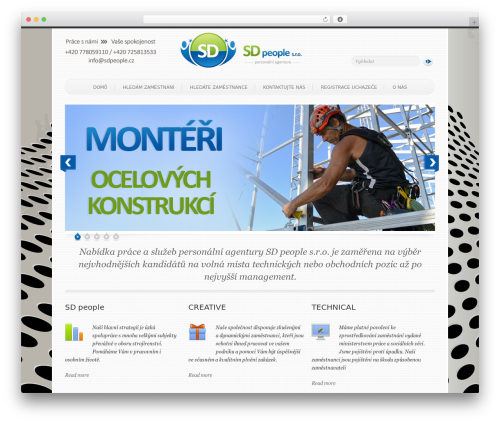 SimplenBright WordPress theme - sdpeople.cz