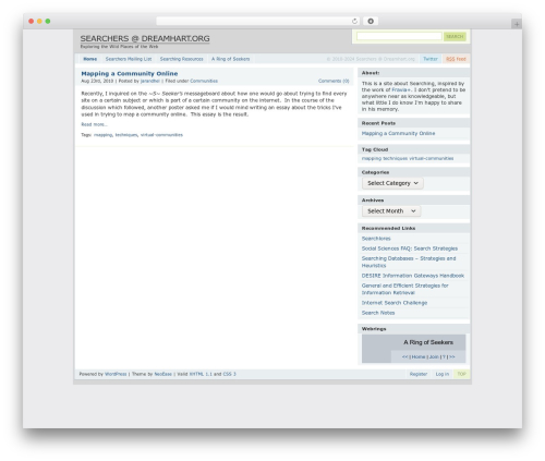 Theme WordPress Blocks2 - searchers.dreamhart.org