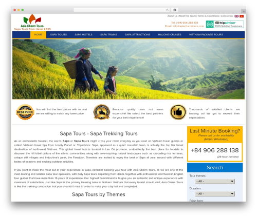 Theme WordPress Colourful Bird - sapa-tours.net