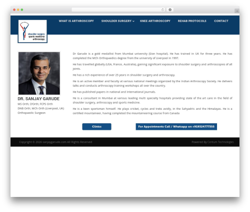 Theme WordPress Doctor Theme - sanjaygarude.com Theme WordPress Doctor Theme - sanjaygarude.com