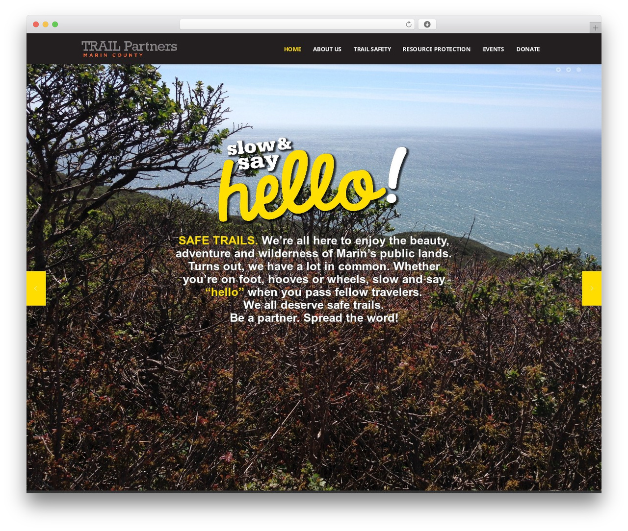Theme WordPress Scroller Theme - safetrailsmarin.org
