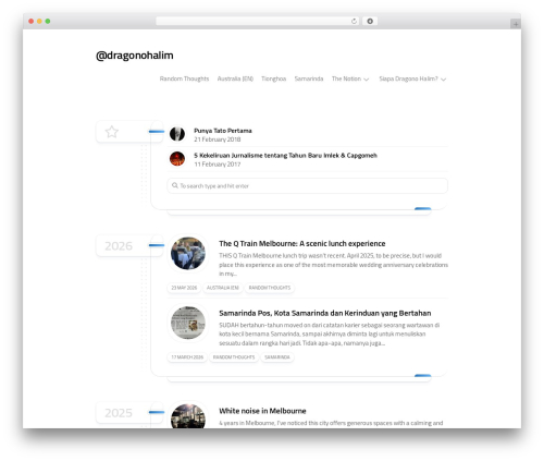 Typeflow theme WordPress free - dragonohalim.com Typeflow theme WordPress free - dragonohalim.com
