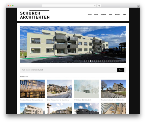 Uber WordPress theme - schuerch-architekten.ch