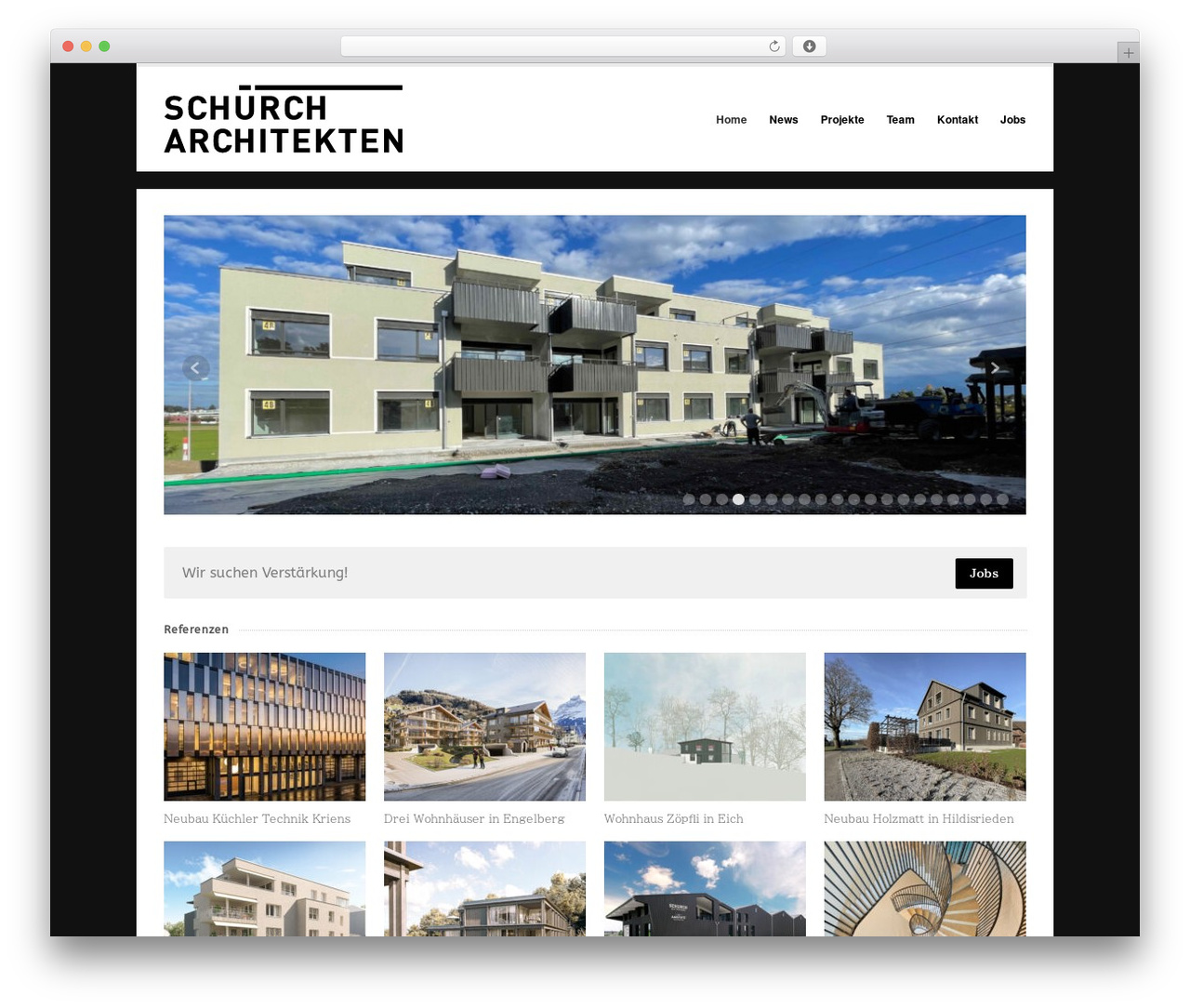 Uber WordPress theme - schuerch-architekten.ch