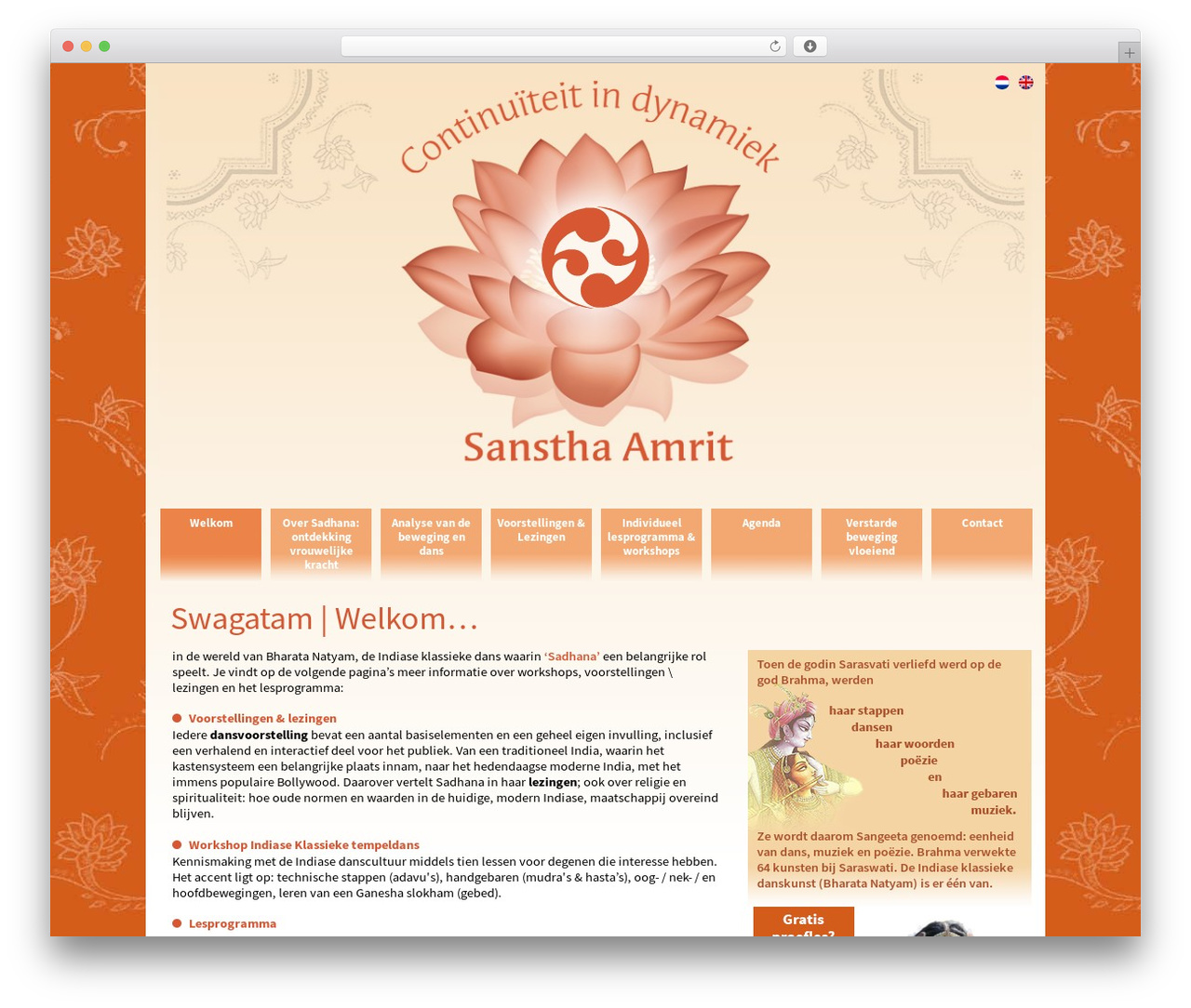 WordPress theme Sanshta - sanstha-amrit.com