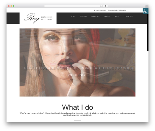 WordPress theme Cut - santa-monica-hair-salon.com