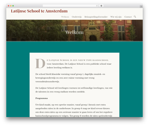 WordPress theme Libretto - scholalatina.nl