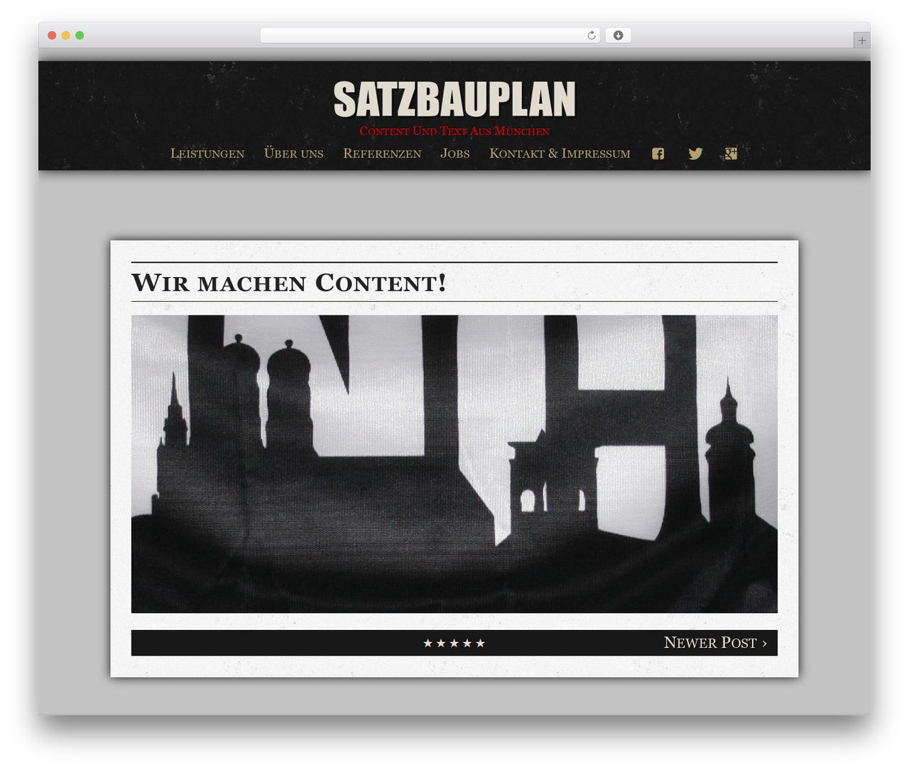 WordPress theme Semper Fi Lite - satzbauplan.de