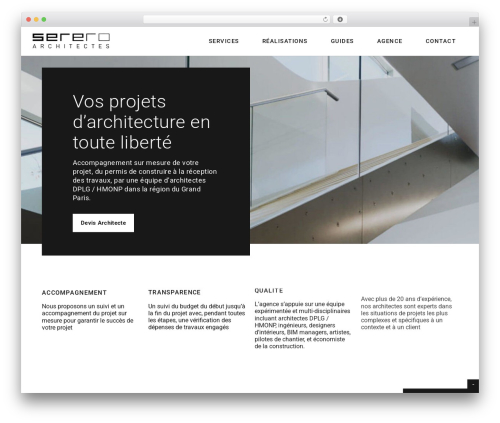 WordPress theme Serero - serero.com