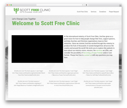 WP theme Tectonic - scottfreeclinic.org