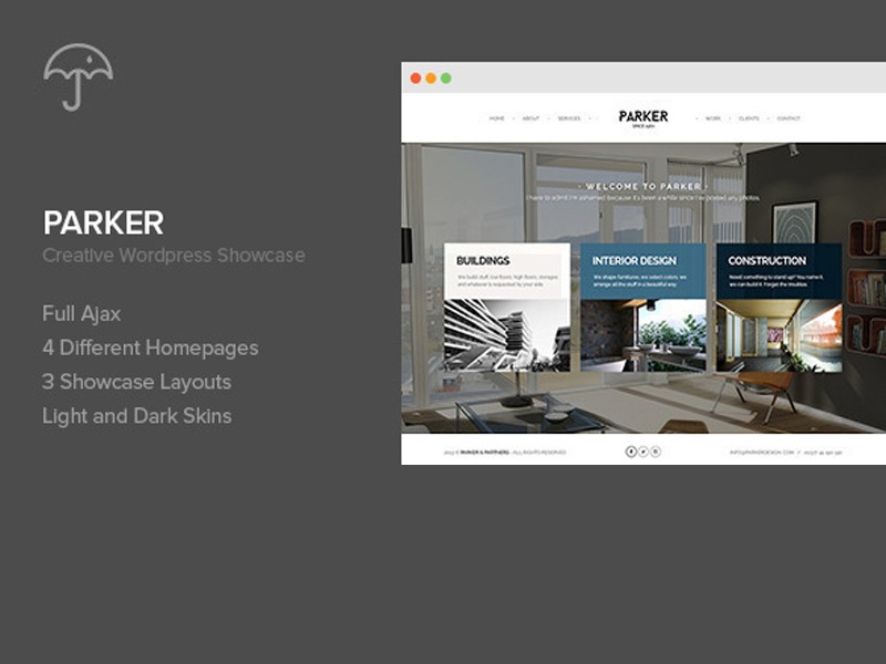 WP theme Parker by Umbrella