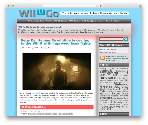 Xenos WordPress theme - s.wiiugo.com