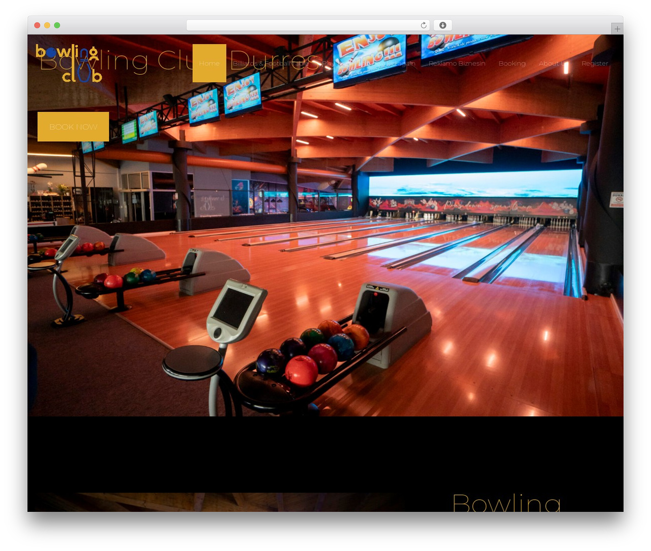 Activity Child WordPress theme - bowlingclubdurres.com
