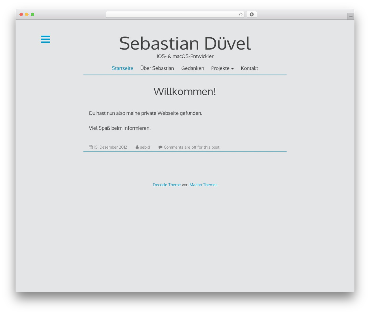 Decode WordPress theme free - sebid.de