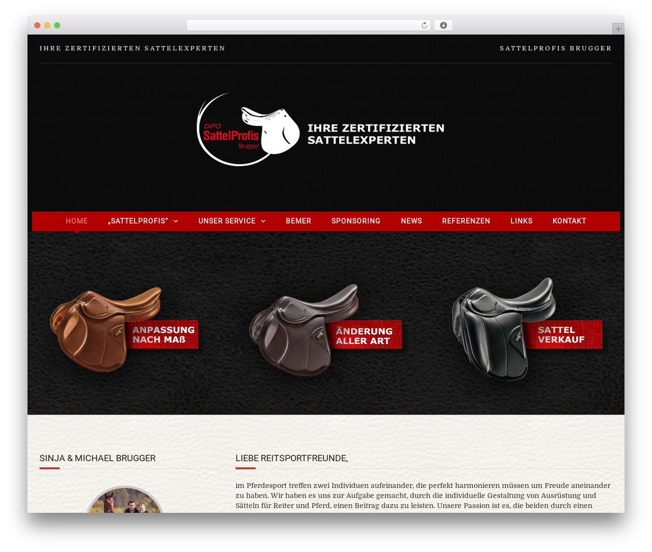 Equestrian WP theme - sattelprofis.de Equestrian WP theme - sattelprofis.de