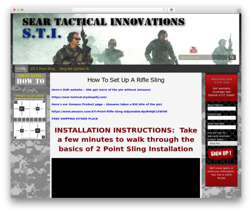 FlexSqueeze II WordPress theme - seartactical.com