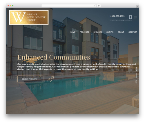 Hompark theme WordPress - wrightdevelopment.com