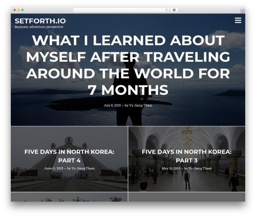 Ink WordPress theme - setforth.io