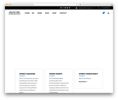Klippe theme WordPress - multiformsports.com