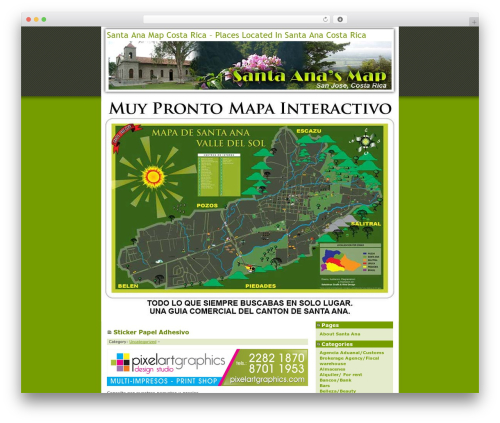 Landzilla WordPress theme - santanamap.com
