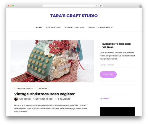 minimalblog WordPress blog theme - tarascraftstudio.com