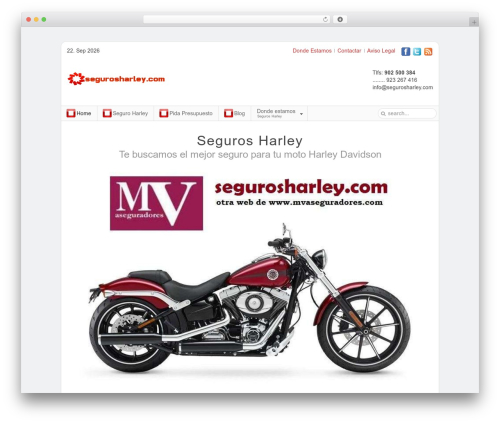 Nano WordPress theme - segurosharley.com