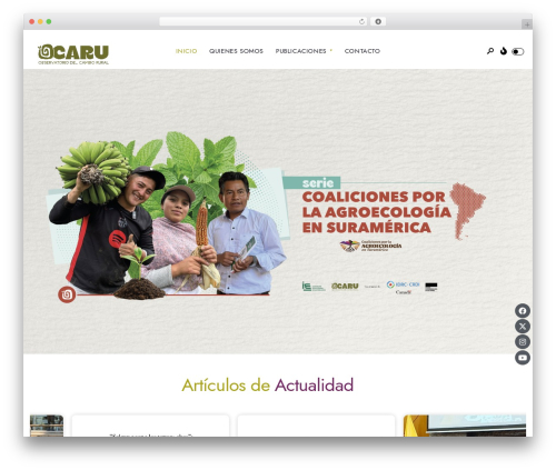 Newsource WordPress theme design - ocaru.org.ec