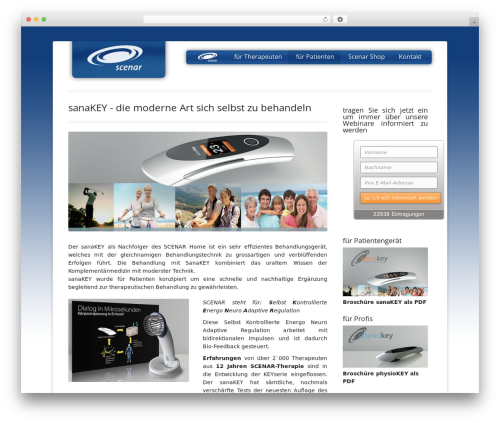Rebirth WordPress theme - scenar.ch/sanakey