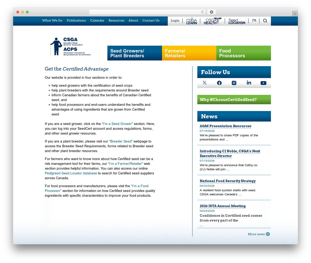 Responsive free WordPress theme - seedgrowers.ca